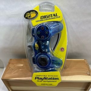 Vintage Mad Catz PS2 PlayStation Digital Blue Controller New Factory Sealed